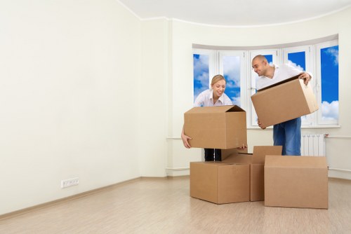 Organised short-term storage for furniture, boxes, and office equipment