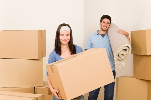 Organised boxes and wrapping materials for packing services in Finchley